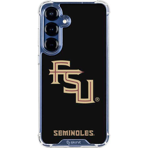 Florida State FSU Seminoles Black Galaxy S25 Clear Case